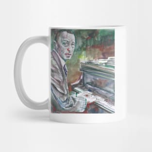 SERGEI RACHMANINOFF watercolor portrait .2 Mug